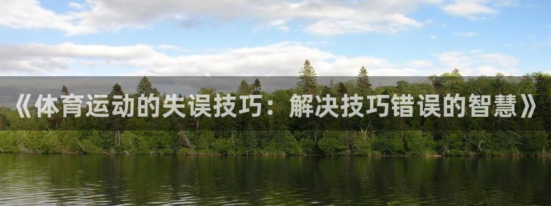 杏悦2平台注册入口：《体育运动的失误技巧：解决技巧错误的智慧》